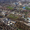 Pottery Lane and West Gorton from the air 