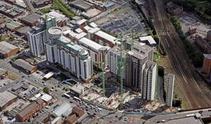 the Green Quarter, Strangeways, Manchester  from the air