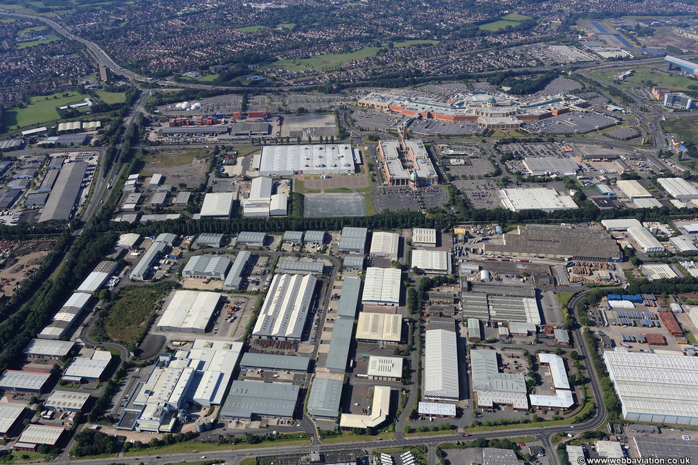  Trafford Park Industrial Estate from the air