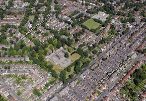 Whalley Range Manchester Aerial Photograph 