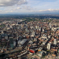 Manchester city centre from the air 