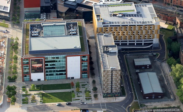 Number One First Street Manchester from the air 