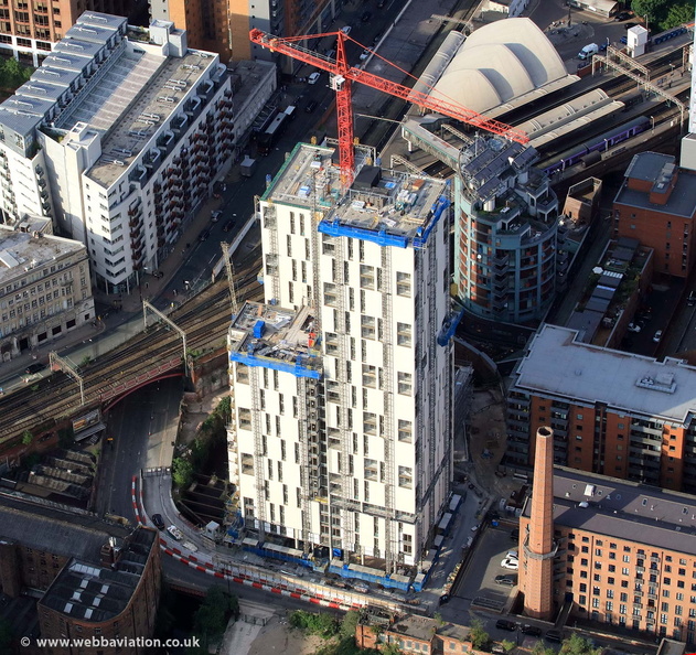 One Cambridge Street, Manchester   from the air 