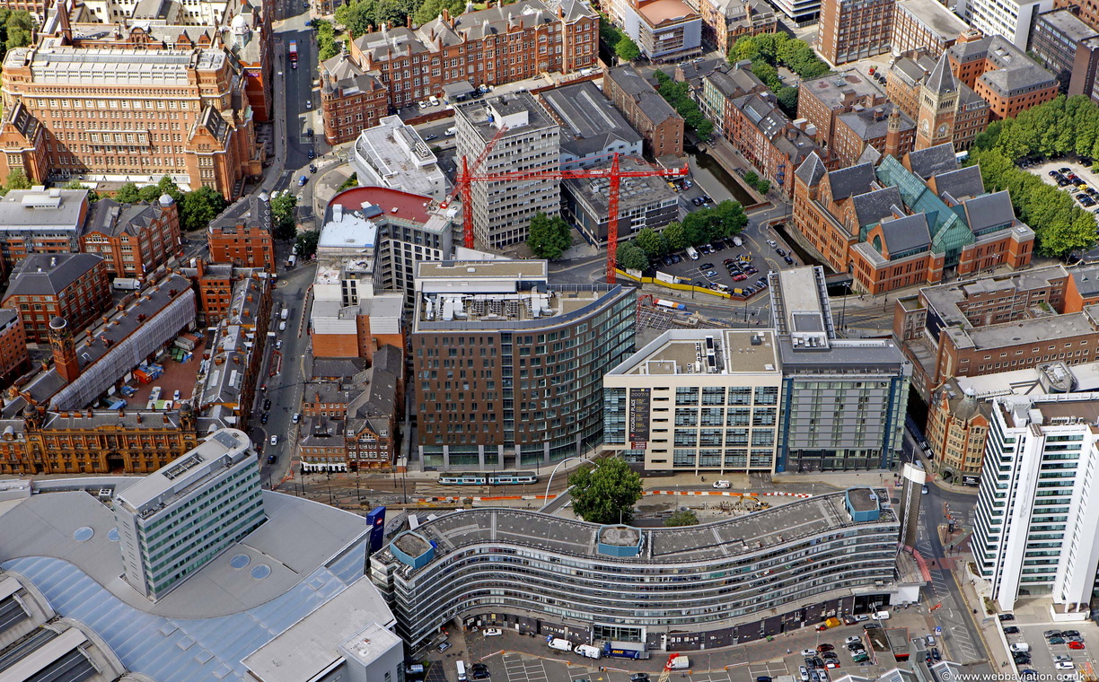 Piccadilly Place Manchester  aerial photo 