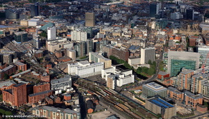 Riverside area of Manchester   from the air 