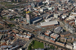area around GMEX Manchester  old aerial photo from 2005