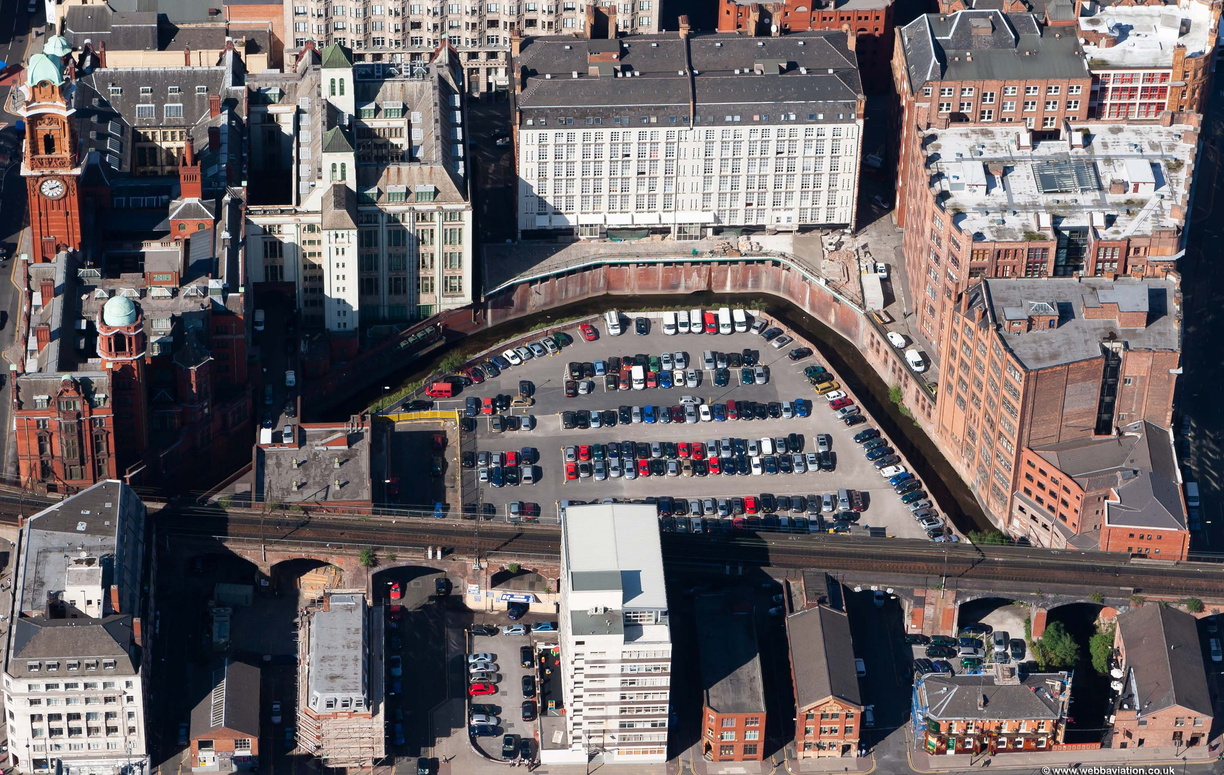 York Street Car Park Manchester aerial photo
