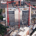  construction of the Civil Justice Building in Manchester aerial photo