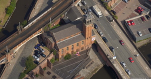former Congregational Chapel,Castlefield, Manchester aerial photo