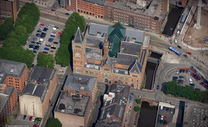 Manchester Crown Court, Minshull St Manchester aerial photo