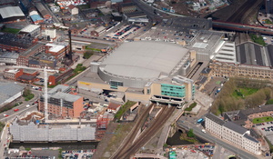 archive old aerial photograph of Manchester UK taken 2004 & 2005
