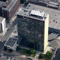 Portland Tower, Portland St, Manchester city centre  aerial photo 