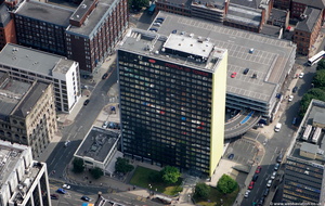 Portland Tower, Portland St, Manchester city centre  aerial photo 