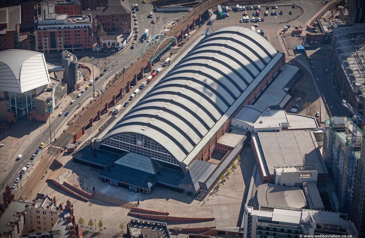 Manchester Central Convention Complex, aka GMEX aerial photo 