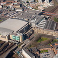 Manchester Evening News Arena & Victoria Station Manchester aerial photo 
