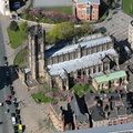 Manchester Cathedral from the air