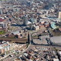Cheetham Hill Rd, Manchester city centre aerial photo 