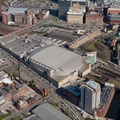   the Manchester Arena from the air