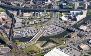 Water Street Car Park Manchester aerial photo 