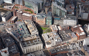 Parsonage Gardens  Manchester aerial photo 