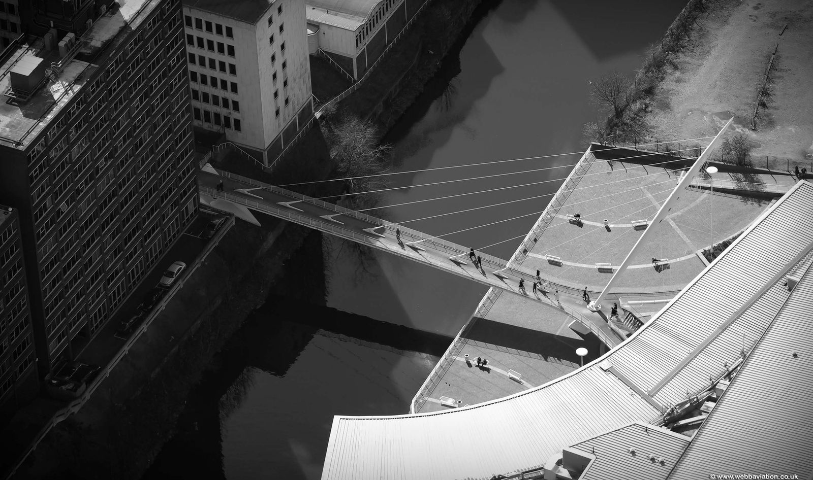 Trinity Bridge  Manchester aerial photo 