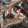 construction of Piccadilly Place Manchester M1  aerial photo 