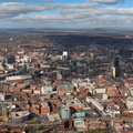 Manchester city centre panoramaaerial photo 
