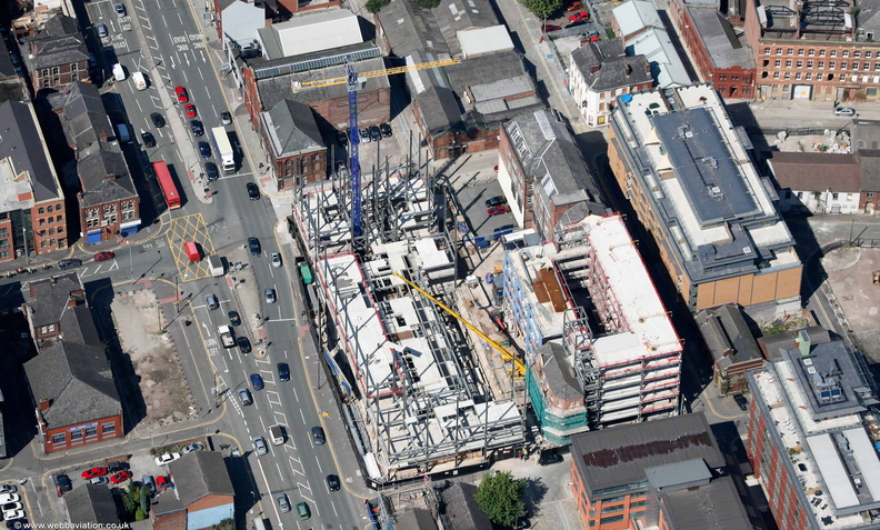 construction of Nuovo Apartments, Great Ancoats Street, Manchester  M4  aerial photo 
