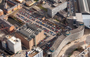 proposed Piccadilly Tower / Inacity Tower site in Manchester aerial photo 