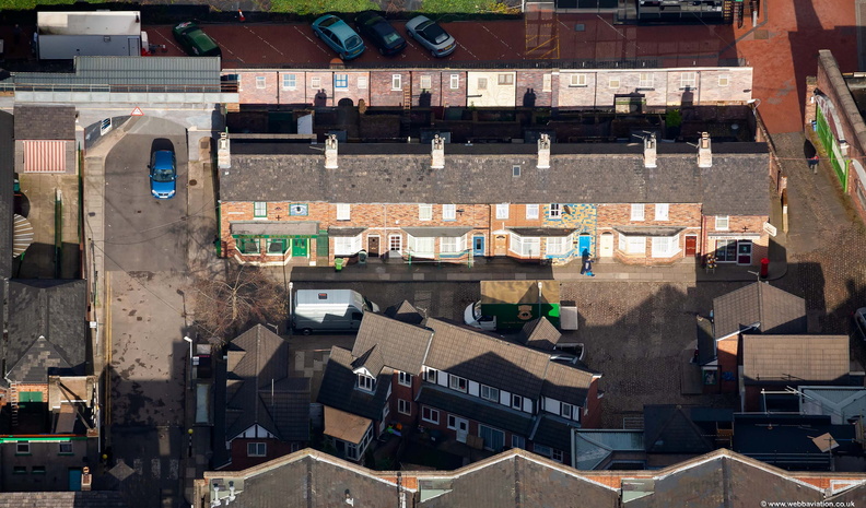 Coronation Street set Manchester aerial photo 