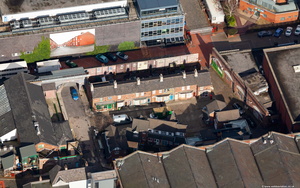 archive old aerial photograph of Manchester UK taken 2007