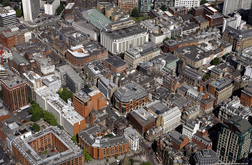 John Dalton St Manchester aerial photo 