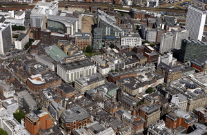 Deansgate  Manchester aerial photo 