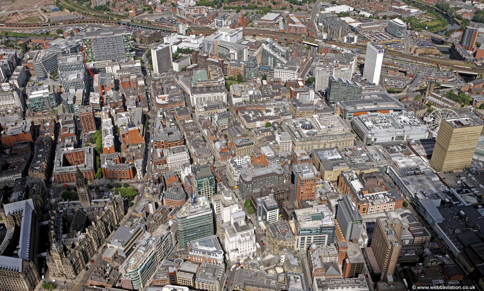 King St  Manchester aerial photo 