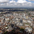 Manchester  city centre  from the air