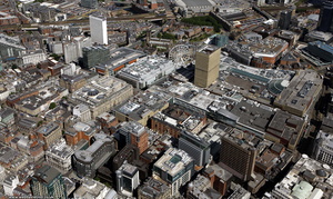 Manchester Arndale shopping centre i  from the air