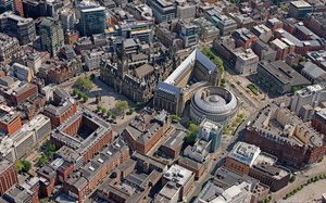 Albert Square Manchester  aerial photo 