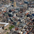 Manchester's financial district aerial photo 