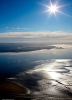 Morcambe Bay Lancashire aerial photograph