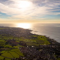 Morcambe at sunset aerial photograph  