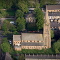 St Mary's Church Nelson from the air