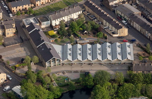 Whitefield Infant School and Nursery, Nelson  from the air
