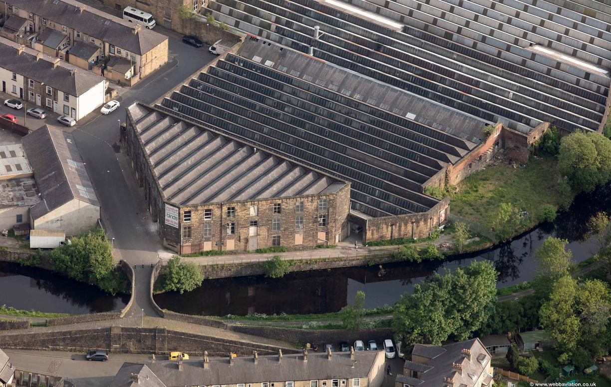 Whitefield Mill Nelson from the air