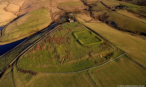 Castleshaw Roman Fort from the air