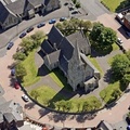 St Thomas's Church Oldham from the air