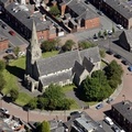 St Thomas's Church Oldham  from the air