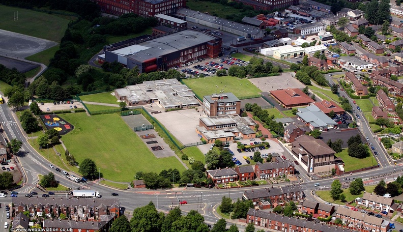 Our Lady's R.C. High School, Royton from the air