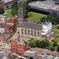 St Mary & St Peter's Church Oldham  from the air