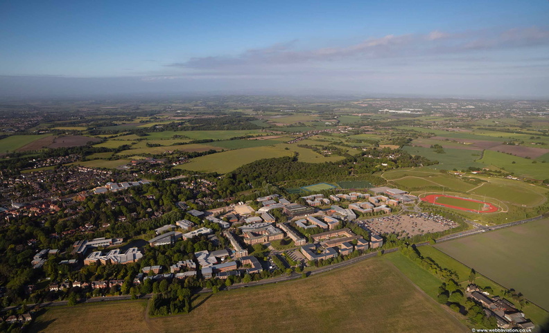 Edge Hill University Ormskirk from the air