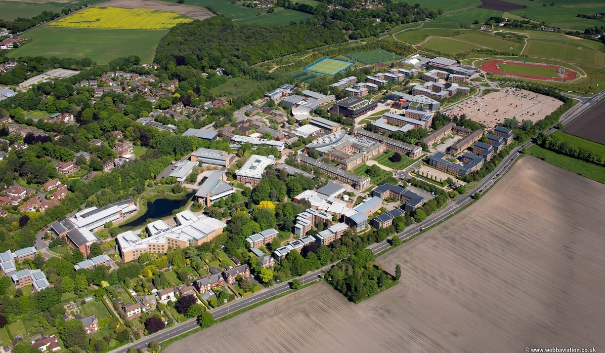 Edge Hill University, Ormskirk from the air